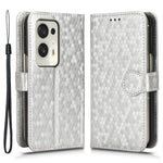 For Oppo Find N2 5G PU Leather Wallet Phone Case Dot Pattern Imprinted Stand Phone Cover