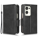 Til Oppo Find N2 5G Standtelefoncover PU Læder Præget Trekant Beskyttende Telefon Pung Cover