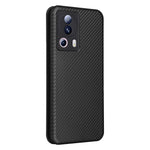 Xiaomi 13 Lite / Civi 2 5G-mobilcover, PU-læder, kulfibertekstur, stativ og kortholder