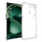 Oppo Find X6 TPU-mobilcover med fire hjørner, airbag, faldsikring, skridsikkert, gennemsigtigt mobilcover