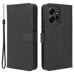 For Xiaomi Redmi Note 12 4G Cell Phone Case PU Leather Diamond Texture Wallet Stand Cover
