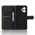 For Xiaomi Redmi Note 12 4G Cell Phone Case PU Leather Diamond Texture Wallet Stand Cover