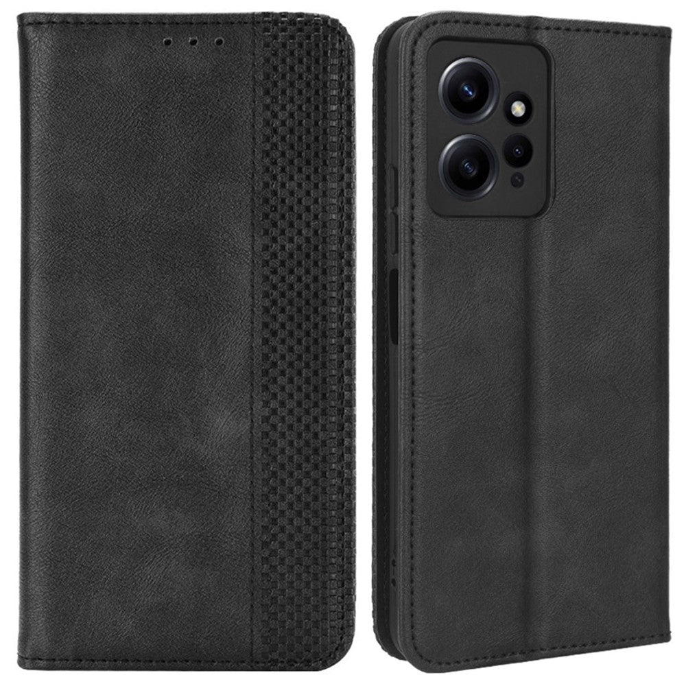 For Xiaomi Redmi Note 12 4G Wallet Stand Phone Case Retro Leather Phone Cover
