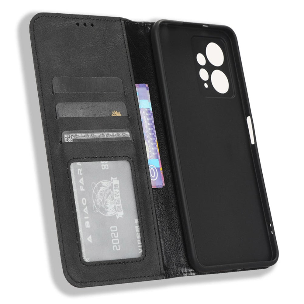 For Xiaomi Redmi Note 12 4G Wallet Stand Phone Case Retro Leather Phone Cover