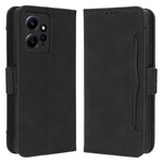 Flera kortplatser mobilskal för Xiaomi Redmi Note 12 4G plånboksställ lädermobilskal