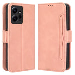 Flera kortplatser mobilskal för Xiaomi Redmi Note 12 4G plånboksställ lädermobilskal