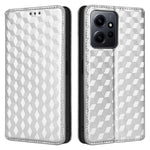 Xiaomi Redmi Note 12 4G stativmobilskal plånbok rombmönster präglad PU-läderfodral