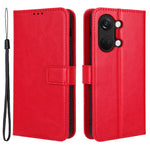 For OnePlus Nord 3 5G / Ace 2V Cell Phone Case Wallet Stand Crazy Horse Texture Leather Phone Cover