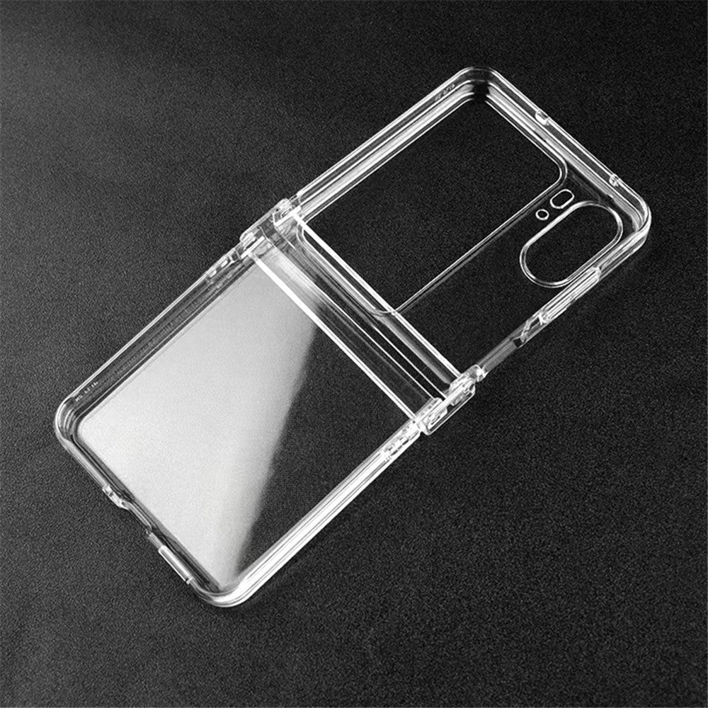 For Oppo Find N2 Flip 5G Anti-Scratch Phone Case Transparent Hard PC Protective Cover