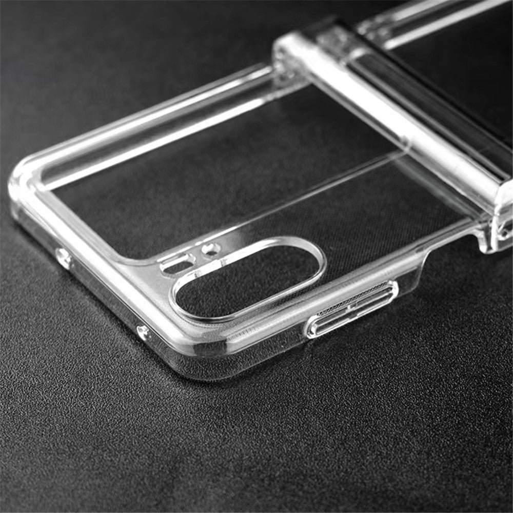 For Oppo Find N2 Flip 5G Anti-Scratch Phone Case Transparent Hard PC Protective Cover