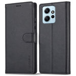 LC.IMEEKE For Xiaomi Redmi Note 12 4G Phone Wallet Case Calf Texture PU Leather Stand Phone Cover