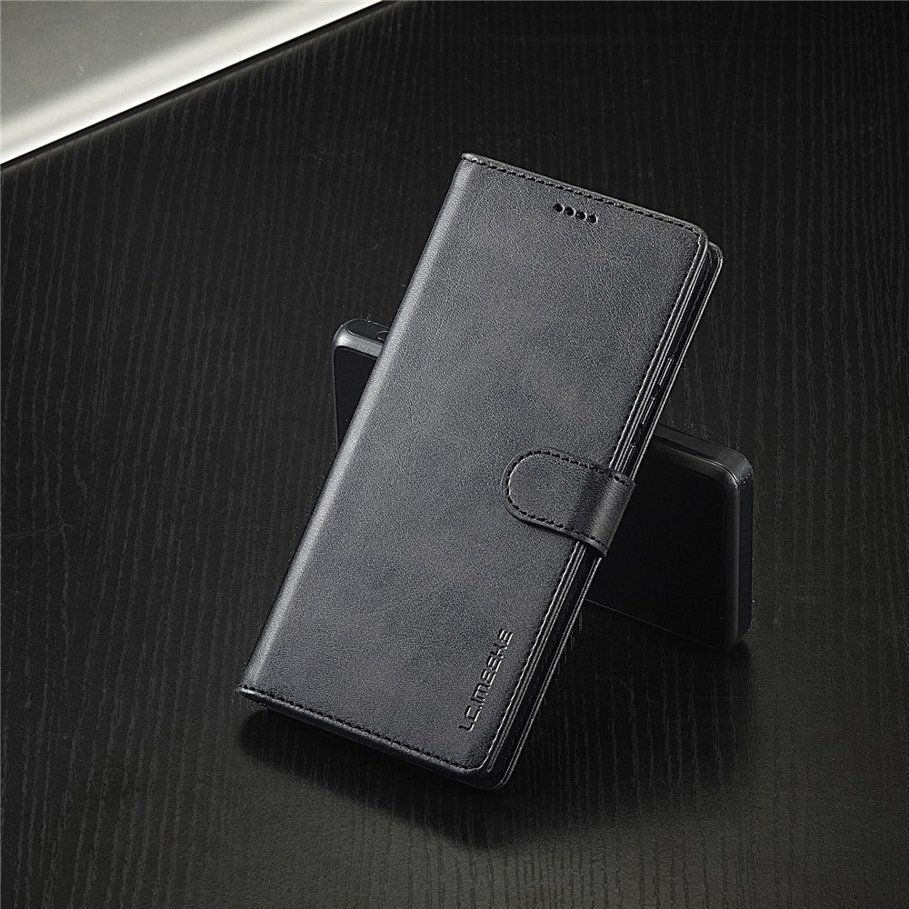 LC.IMEEKE För Xiaomi Redmi Note 12 4G mobil Plånboksfodral Kalvstruktur PU-läder Stativ mobilskal