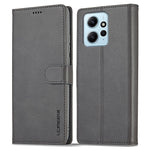 LC.IMEEKE För Xiaomi Redmi Note 12 4G mobil Plånboksfodral Kalvstruktur PU-läder Stativ mobilskal