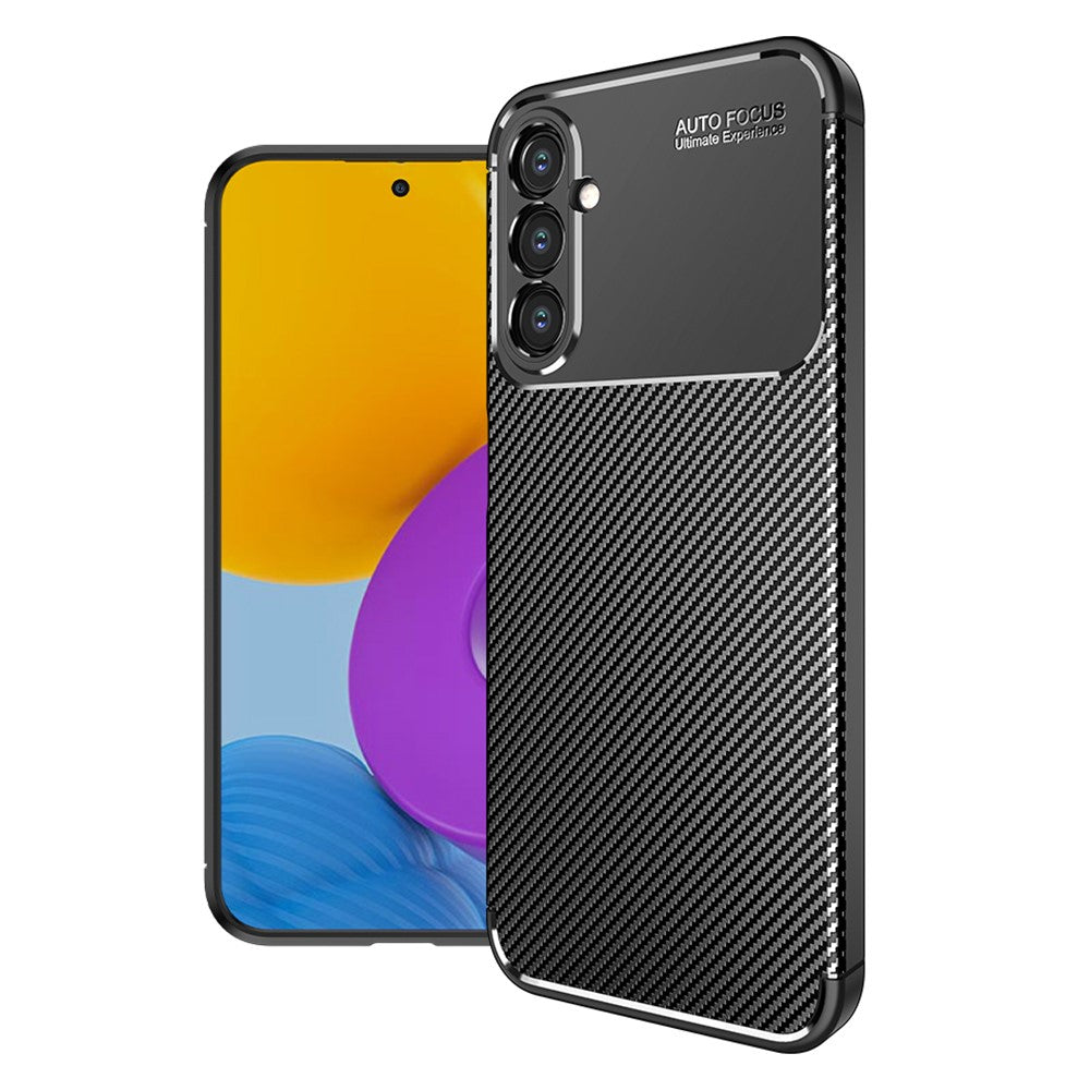 For Samsung Galaxy A54 5G Carbon Fiber Texture Phone Case Anti-drop Protective Phone TPU Cover