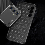 For Samsung Galaxy A54 5G Carbon Fiber Texture Phone Case Anti-drop Protective Phone TPU Cover