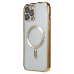 For iPhone 12 Pro Magnetic Phone Case Compatible with MagSafe, PC Lens Protector Phone TPU Cover