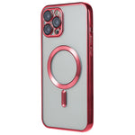 For iPhone 12 Pro Magnetic Phone Case Compatible with MagSafe, PC Lens Protector Phone TPU Cover