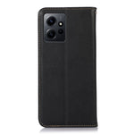 KHAZNEH for Xiaomi Redmi Note 12 4G Phone Case RFID Blocking Stand Wallet Genuine Cowhide Leather Cover