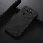 For Oppo Find X6 Pro Cowhide Texture Phone Case Leather Coated TPU+PC Back Cover