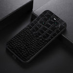 For Oppo Find X6 Cell Phone Case Crocodile Texture Genuine Cowhide Leather Coated PC+TPU Cover