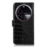 For Oppo Find X6 Pro RFID Blocking Genuine Cowhide Leather Phone Case Phone Wallet Stand Cover
