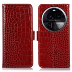 For Oppo Find X6 Pro RFID Blocking Genuine Cowhide Leather Phone Case Phone Wallet Stand Cover