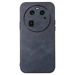 For Oppo Find X6 Cowhide Texture Phone Case Leather Coated TPU+PC Smartphone Cover