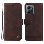 Xiaomi Redmi Note 12 4G Läderplånboksfodral Skin Touch mobilfodral Stativ med Rem