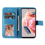 For Xiaomi Redmi Note 12 4G Case Floral Pattern PU Leather Wallet Stand Phone Cover