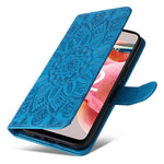 Xiaomi Redmi Note 12 4G mobil Plånboksfodral PU-läder Solrostryckt Stativfodral med Rem