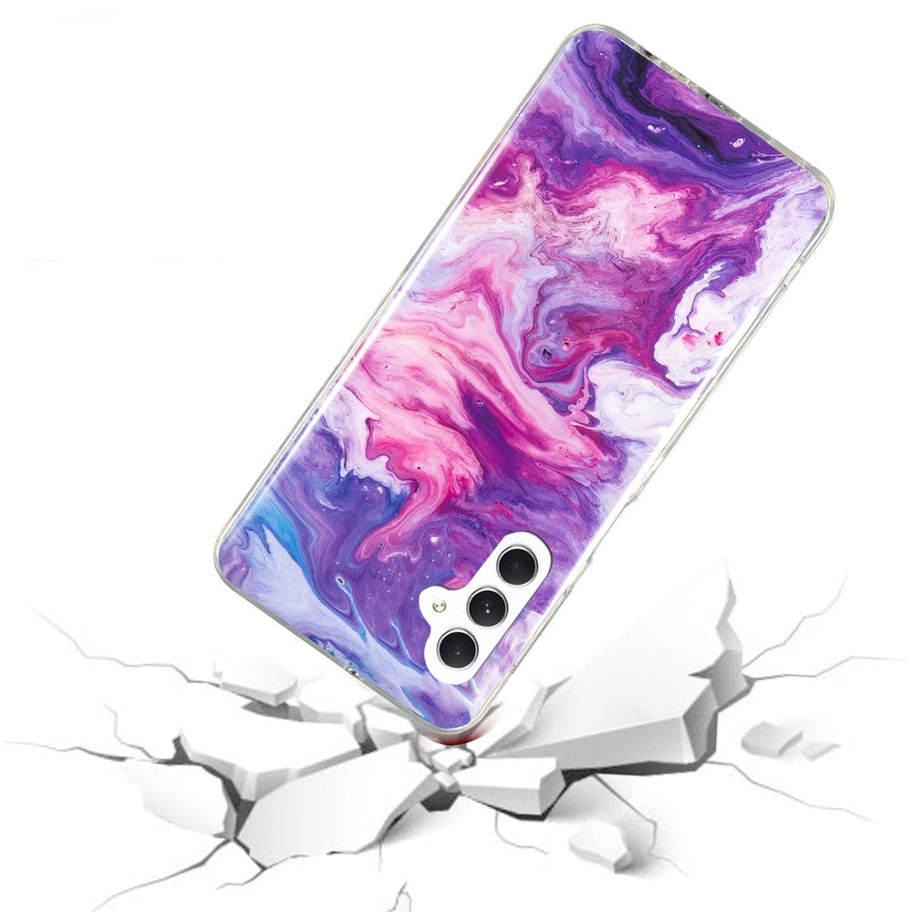 Til Samsung Galaxy A54 5G Marmor Mønster Telefon TPU Etui Anti-ridse IMD Telefon Cover