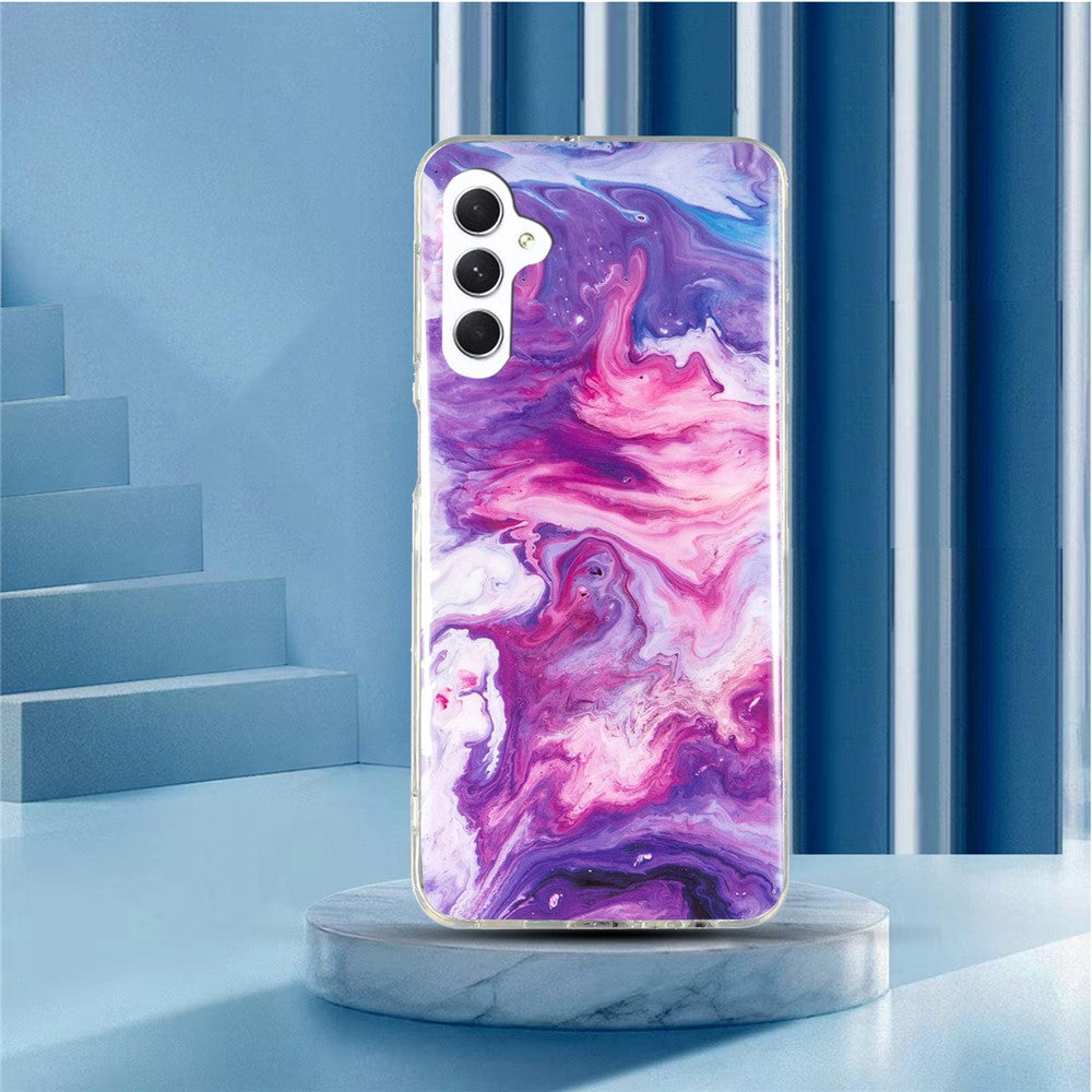 Til Samsung Galaxy A54 5G Marmor Mønster Telefon TPU Etui Anti-ridse IMD Telefon Cover