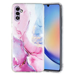 For Samsung Galaxy A34 5G IMD Marble Pattern TPU Case Bump Proof Back Protector Phone Cover