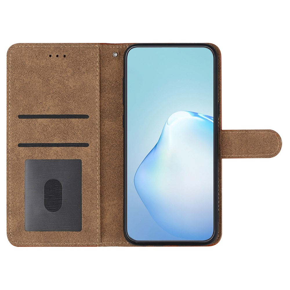 For Xiaomi 13 Pro 5G PU Leather Imprinted Line Phone Shell Wallet Skin-touch Protective Stand Cover