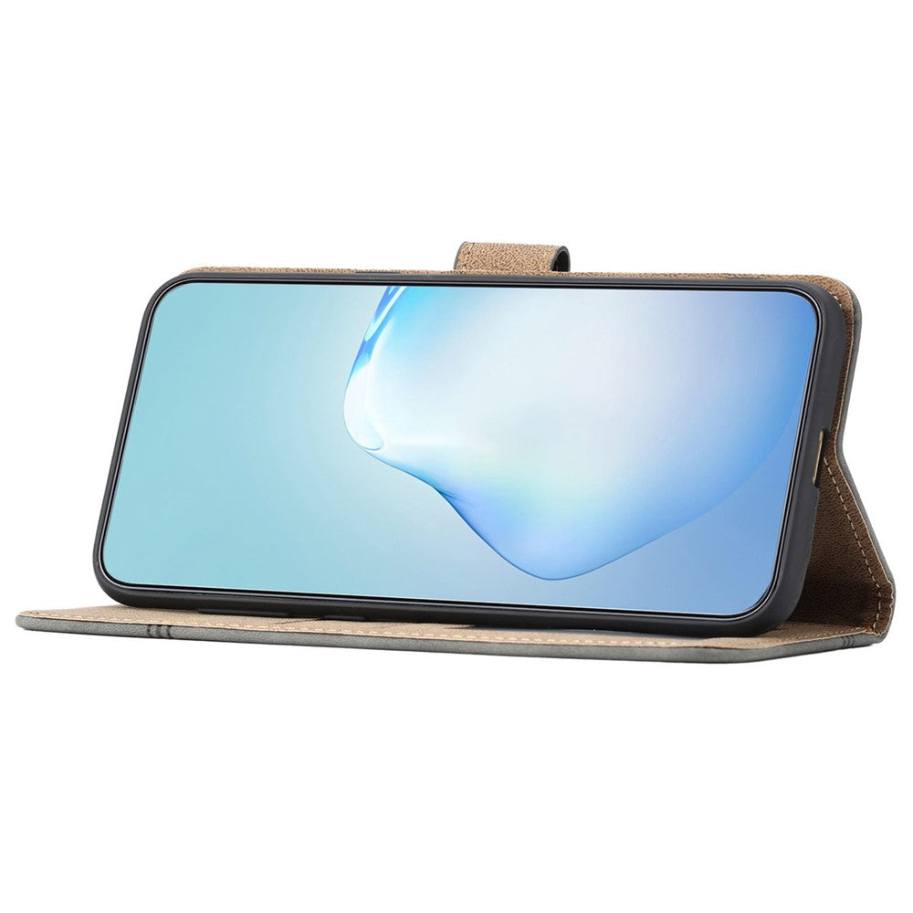 For Xiaomi 13 Pro 5G PU Leather Imprinted Line Phone Shell Wallet Skin-touch Protective Stand Cover