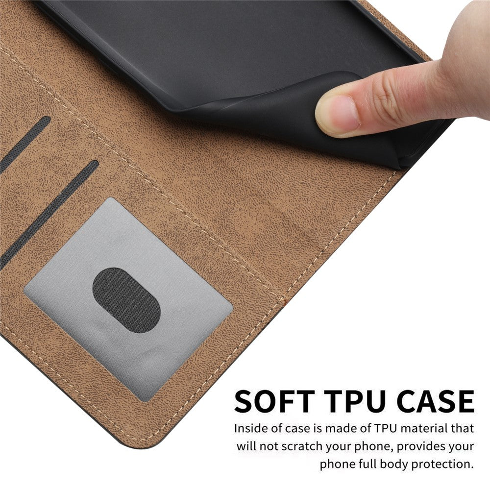 For Xiaomi 13 Pro 5G PU Leather Imprinted Line Phone Shell Wallet Skin-touch Protective Stand Cover