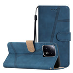 For Xiaomi 13 Pro 5G PU Leather Imprinted Line Phone Shell Wallet Skin-touch Protective Stand Cover