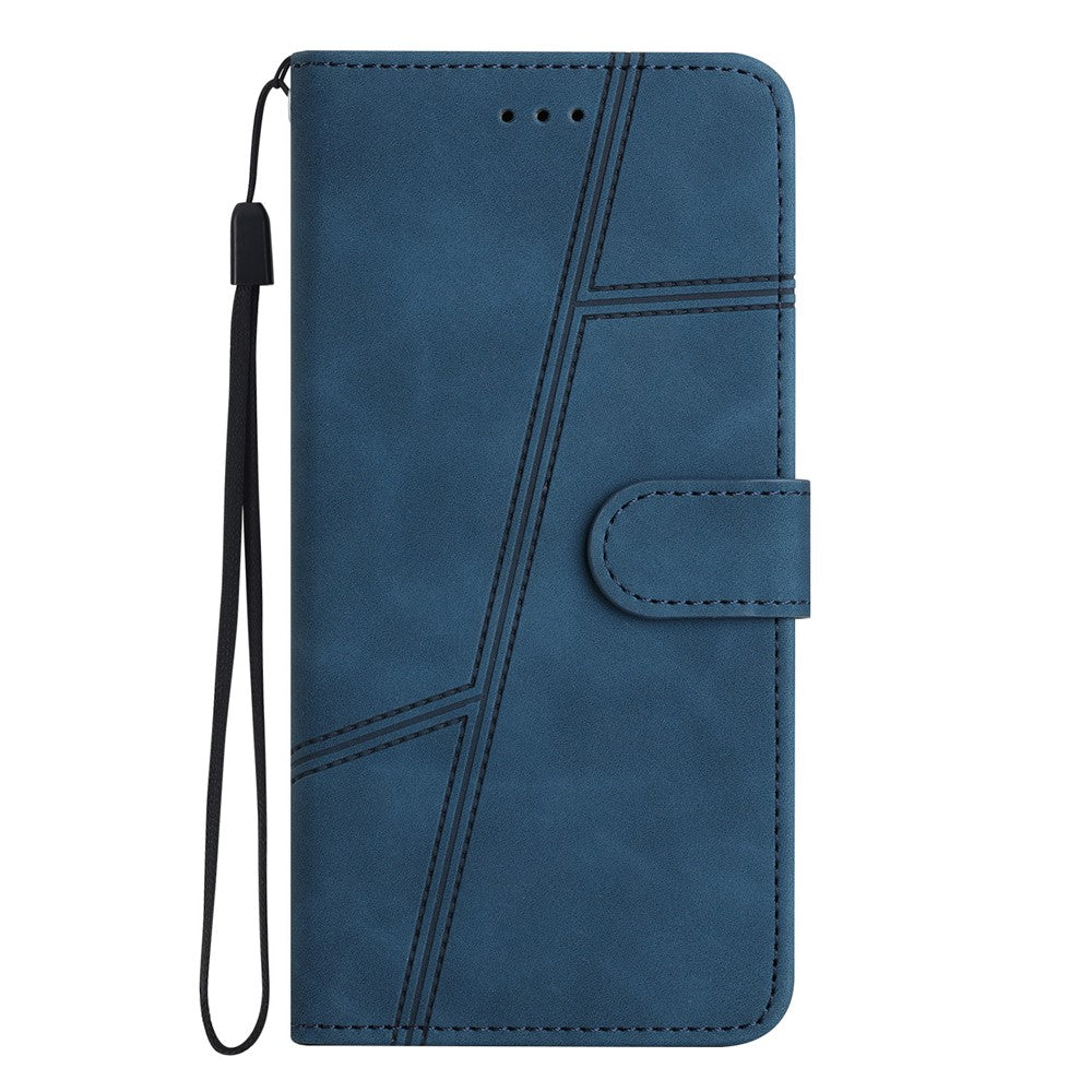 For Xiaomi 13 Pro 5G PU Leather Imprinted Line Phone Shell Wallet Skin-touch Protective Stand Cover