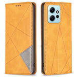 mobilskal för Xiaomi Redmi Note 12 4G PU-läderkorthållare med skarvningsmönster, stativfodral
