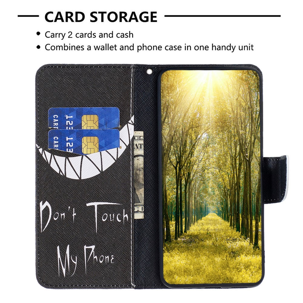 For Xiaomi Redmi Note 12 4G Anti-drop Pattern Printing Phone Case PU Leather Wallet Stand Cover
