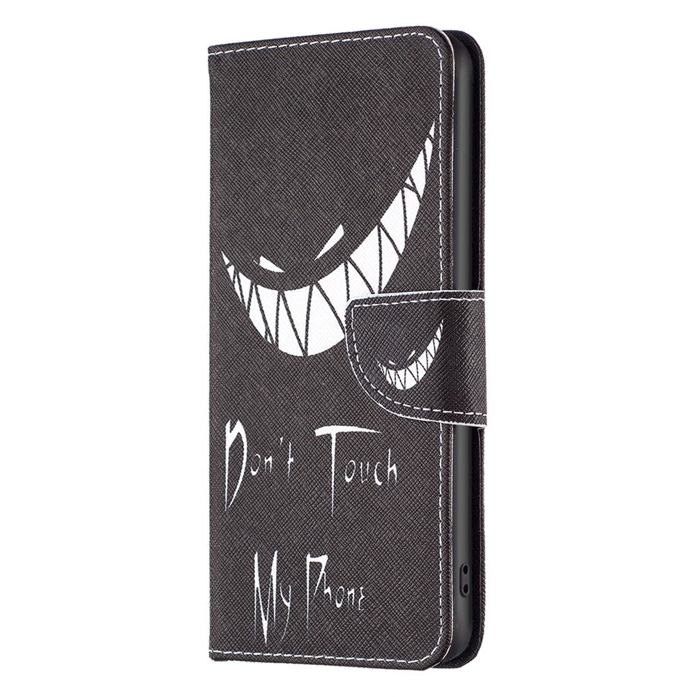For Xiaomi Redmi Note 12 4G Anti-drop Pattern Printing Phone Case PU Leather Wallet Stand Cover