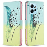 For Xiaomi Redmi Note 12 4G Anti-drop Pattern Printing Phone Case PU Leather Wallet Stand Cover