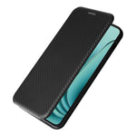 Til OnePlus Nord 3 5G / Ace 2V kulfibertekstur læder stander telefonetui kortholder telefoncover