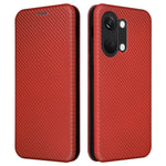 Til OnePlus Nord 3 5G / Ace 2V kulfibertekstur læder stander telefonetui kortholder telefoncover