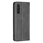 For Samsung Galaxy A24 4G (162.1 x 77.6 x 8.3mm) PU Leather Card Holder Phone Shell Splicing Imprinting Pattern Phone Stand Cover