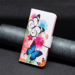 For Samsung Galaxy A24 4G (162.1 x 77.6 x 8.3mm) Pattern Printing Anti-drop Phone Case PU Leather Wallet Stand Cover
