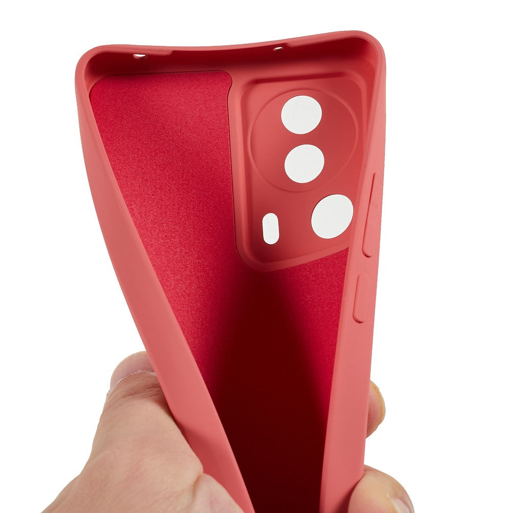 For Xiaomi 13 Lite / Civi 2 5G Rubberized TPU Shockproof Case Fiber Lining Soft Phone Cover