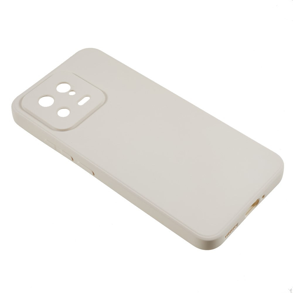 For Xiaomi 13 5G Anti-Scratch TPU Phone Case Fiber Lining Rubberized Protective Cover