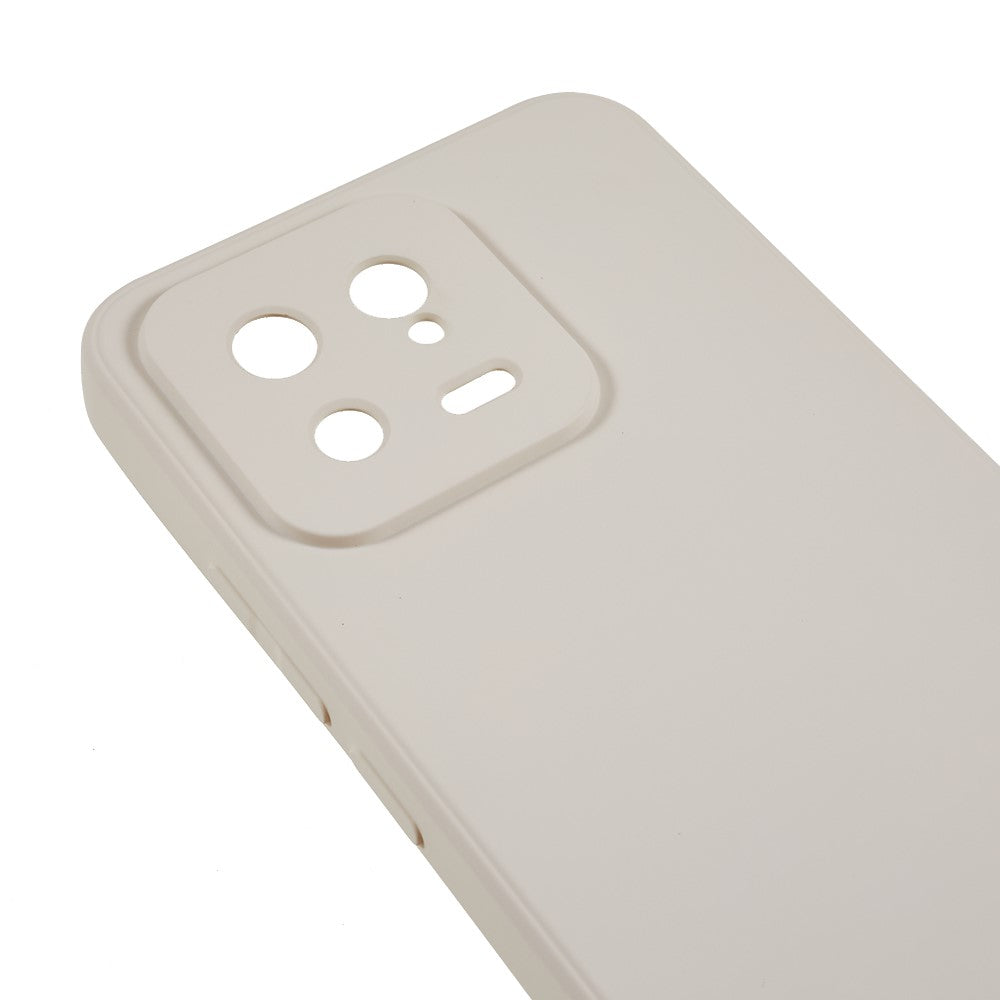 For Xiaomi 13 5G Anti-Scratch TPU Phone Case Fiber Lining Rubberized Protective Cover