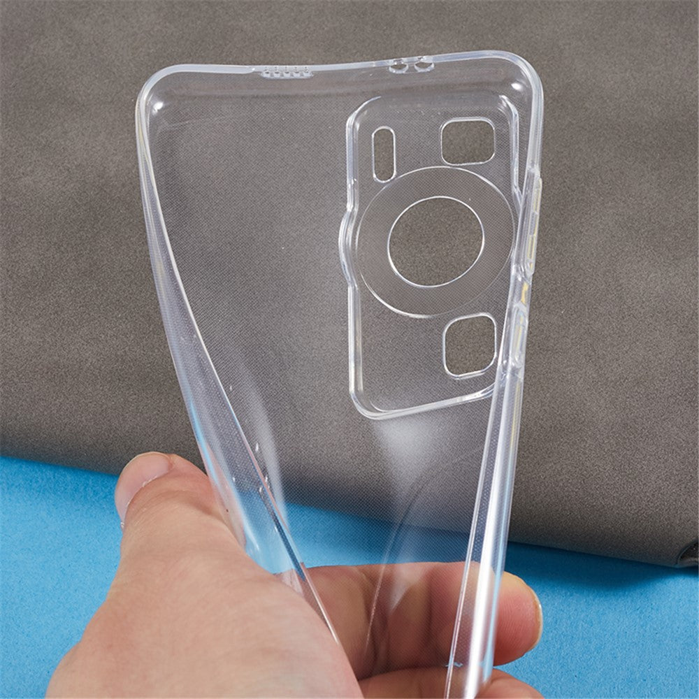 Huawei P60 / P60 Pro TPU-mobilskal Fallskyddande ultratunt transparent skyddande mobilskal